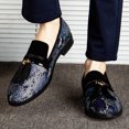 thumbnail image 4 of JITAI Men's Dress Loafer Shoes Slip-on Loafer Tassel Loafer Blue Size 12, 4 of 5