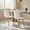 White, variant on Demi Bonn Modern Dining Chair Set of 2, Solid Beech Wood Legs, Tilt Backrest, Upholstered Seat, Black