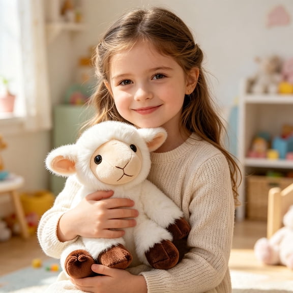 Adorable Dolls Soft Lamb Plushie, Sheep Doll, Cute Gift, Home Decor for Bedroom Sofas