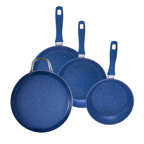 Set 3 Sartenes y Comal FLAVORSTONE Azul Antiadherentes