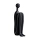 thumbnail image 2 of Colección de esculturas abstractas, artesanías artísticas, estatuas modernas de cerámica para estantes. Negro, 2 of 9