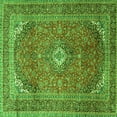 thumbnail image 1 of Ahgly Company Indoor Square Medallion Green Traditional Area Rugs, 4' Square, 1 of 1
