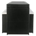thumbnail image 4 of SAFAVIEH Horus Outdoor Patio 7 Piece Bar Dining Set, Black/Beige, 4 of 13