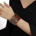 thumbnail image 3 of Zhuge Leopard Print Bracelet Wide Bangle Trendy Leopard Jewelry Statement Accessory-1 Piece ,L03, 3 of 4