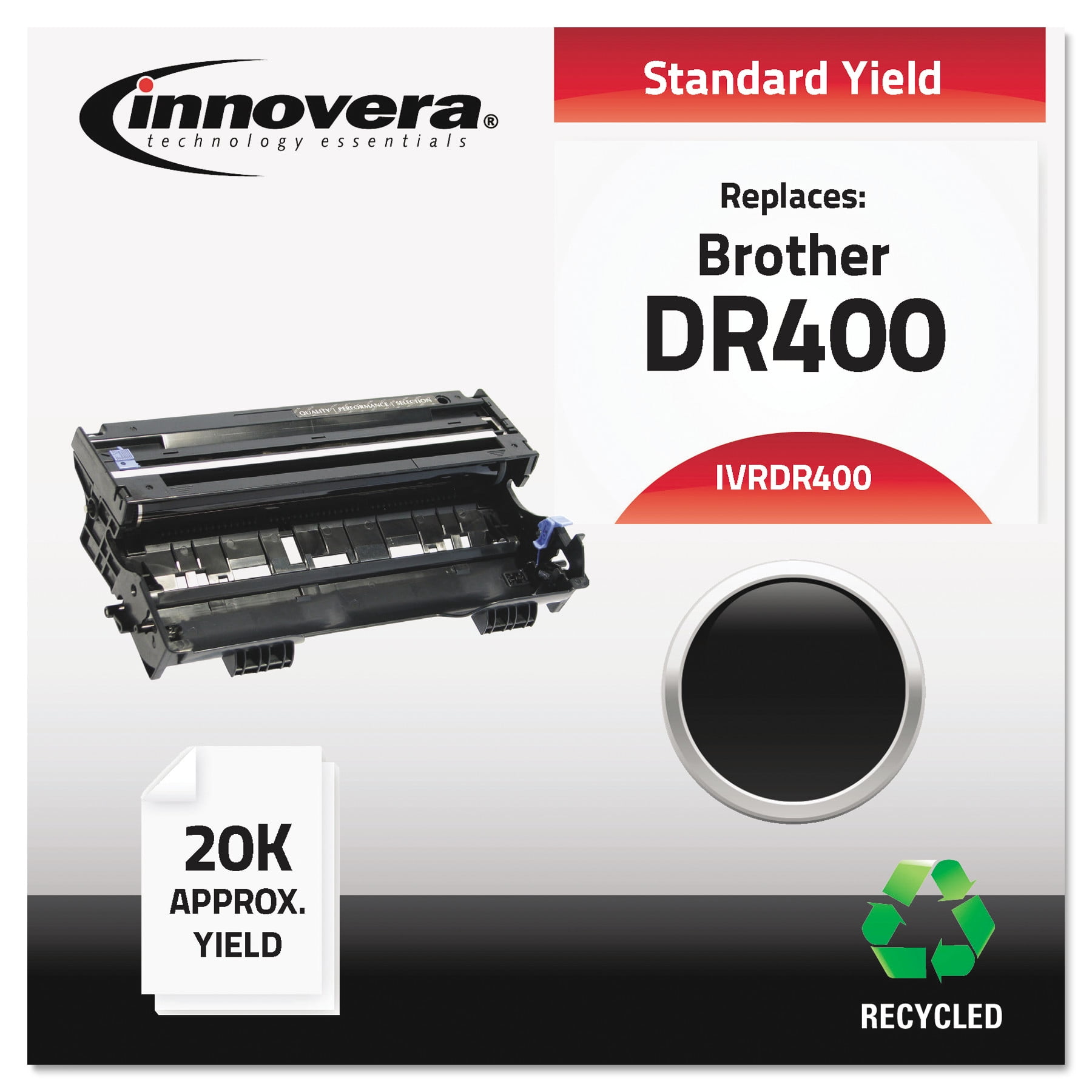 Remanufactured Black Drum Unit, Replacement for DR400, 20,000 Page-Yield Remanufactured Black Drum Unit, Replacement for DR400, 20,000 Page-Yield