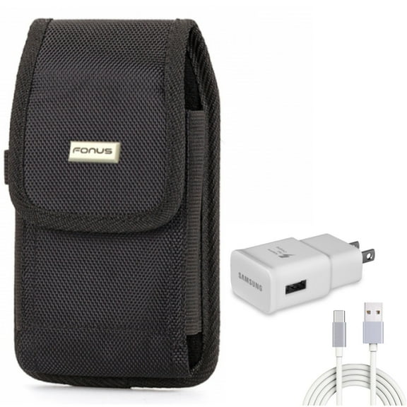 For Galaxy A23 /A14 /A13 - Case Belt Clip w Fast Home Charger, Swivel Holster Rugged, Type-C 6ft USB Cable Quick for Samsung Galaxy A23 /A14 /A13 5G