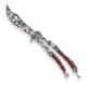 thumbnail image 1 of Navaja Mariposa Tactica Balisong Acero Inoxidable Calavera, 1 of 7