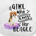 thumbnail image 4 of Inktastic A Girl Who Loves Her Beagle Boys or Girls Baby Bib, 4 of 4