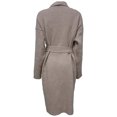 thumbnail image 5 of Womens Long Cardigans Cable Knitted Open Front Oversized Belted Solid Color Outerwear Sweater Coat Knitwear, 5 of 9