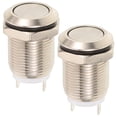 thumbnail image 1 of MOVTOTOP 2pcs Doorbell Button Lighted Panel Mount Push Button Round Chime Button Supply, 1 of 7