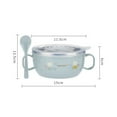 thumbnail image 2 of 2 Pcs Stainless Steel Rice Bowl Thermal Insulation Bowl Children Tableware, 2 of 6