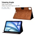 thumbnail image 4 of GSFY Case for 2024 iPad Air 11 Inch 6th Gen (M2), Slim Smart PU Leather Wallet Stand Protective Shell Auto Sleep Wake for iPad Air 11 6th/ iPad Air 10.9 4th &5th/ iPad Pro 11 (2018-2022), NP Brown, 4 of 8
