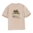 thumbnail image 3 of Camiseta de manga corta para mujer, cómoda, holgada, para adolescentes y niñas SG SG Yuyangstore Camisetas de manga corta, 3 of 8