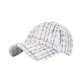 thumbnail image 2 of Xijirk Baseball Cap Textured Woven Curved Brim Fashion Hat for Daily Casual Street Travel Outdoor Wear,White,One Size, 2 of 5