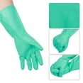 thumbnail image 4 of Guantes de nitrilo reutilizables, resistentes a disolventes, antiácidos y alcalinos, guantes de protección para manos de laboratorio para el hogar, 32cm de longitud, 5 pares, 4 of 10