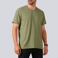 thumbnail image 2 of NIEWTR Mens Workout Shirts Quick Dry Athletic Running T-Shirts Short Sleeve Cooling Moisture Wicking Gym Active Tee Tops（AG,L), 2 of 9