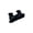Black, variant on Dual Entrance Rock Texture Cave, Aquarium Cave Fish Tank Shelter with Fish Tunnel, for Swimming & Hiding, for Goldfish, Shrimp & Snails White