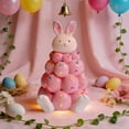thumbnail image 5 of YWIYIUD Lighted Easter Rabbit Resin Tabletop Tree 6 Inches Rabbit Figurines with Colorful Lamp Beads and Rabbit Top Spring Easter Holiday Decor Gifts 1PC, 5 of 9