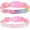 Pink, variant on Rhinestone Cat Collar with Bells, 2-Pack Breakaway Kitten Collars with Diamond, Pretty Fancy Sparkly Girl Bling Puppy Collar for Tiny Dogs