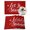 Red, variant on Christmas Pink Placemats Set of 2, Winter Dreamy Country Pastoral Snowflakes Snow Dots Heat Insulated Linen Place Mats, Washable Stain-Proof Table Mats for Dining Tables Holiday Decor 13x19 Inches