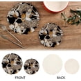 thumbnail image 3 of SKYSONIC Leopard Floral Pattern Pot Holders Trivets, 2 Pcs Heat Resistant Trivets,Charming Cotton Thread Weave Mats for Hot Pads Pans Pot Bowl Teapot for Kitchen Decor, 3 of 7