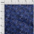 thumbnail image 2 of oneOone Cotton Silk Blue Fabric Abstract Sewing Fabric By The Yard Printed Diy Clothing Sewing Supplies 42 Inch Wide, 2 of 4