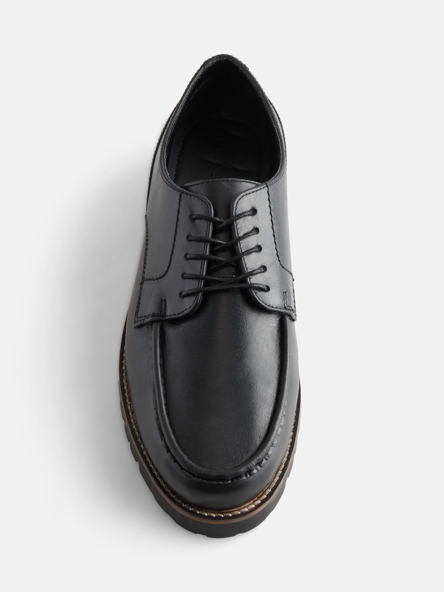 Free Assembly Men's Leather Moc Toe Oxfords