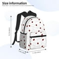 thumbnail image 2 of Vsdgher Ladybugs Flying On Dotted Route Unisex Large Capacity Bookbag, Schoolbag, Casual Daypack for High School, College, Teens, Travel, Work, 2 of 6