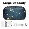 thumbnail image 3 of Constellation Waterproof Oxford Fabric Charger Case for Electronic Devices, Hard Drive, Cords, Cables, and Phone - 5.9x9.44x3.14 Inches, 3 of 6