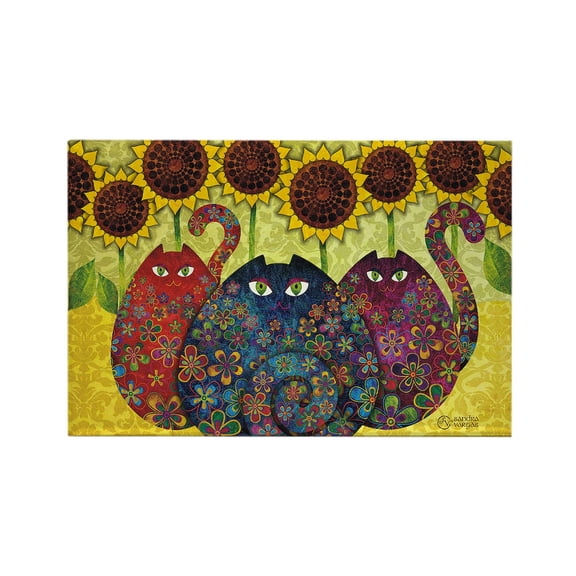 CafePress - 2 Gatos - Rectangle Magnet, 2"x3" Refrigerator Magnet
