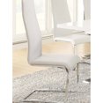 thumbnail image 2 of White Faux Leather Elegance / Dining Room Meal Enjoyment / Set of 4 Comfortable Chairs, 2 of 2
