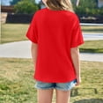 thumbnail image 5 of Zhanqunnn Girls Fashionable Casual Letter Print Short Sleeve Round Neck Tee Top, Size 11-12 Years, 5 of 8