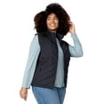 thumbnail image 2 of Free Country Women's Plus Size Quilted Hybrid Vest Black 1X, 2 of 4