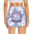 thumbnail image 2 of Rocae Round Snow Merry Christmas for Women's Athletic Shorts Quick Dry Workout Hiking Shorts With Pockets for Running, Yoga, Gym, Sports X-Large, 2 of 9