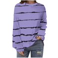 thumbnail image 1 of WRKEKC Chandail en Molleton Mode Tendance pour Femmes, Chandail à Manches Longues Col Rond avec Motifs Uniques pour Style Décontracté Mode Urbaine Violet P, 1 of 5