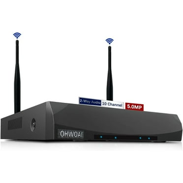 OHWOAI 10 Channel 3K 5.0MP 1536P Network Video Recorder NVR Recorders with Built in WiFi Recorder