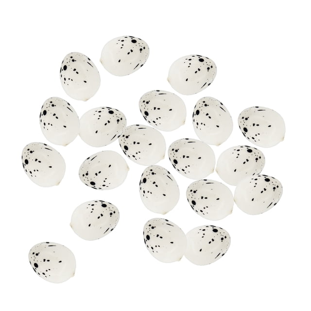 20 Piezas de Adornos de Artesanía de Huevos para Incubar Moteados con Artificiales Sunnimix Huevos de aves artificiales de espumas