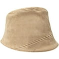 thumbnail image 4 of CoCopeaunts Bucket Hat for Women Spring Summer Suede Irregular Flat Top Bucket Cap Solid Color Fisherman Hats Outdoor Travel, 4 of 8