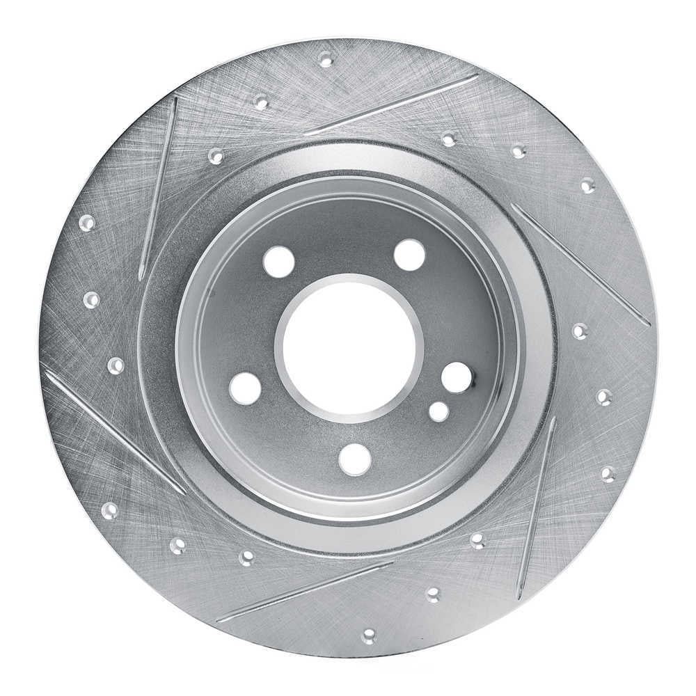 Dynamic Friction Company 631-63184R DFC Brake Rotor - Drilled And Slotted - Silver
