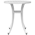thumbnail image 4 of vidaXL Patio Table 18.9" Cast Aluminum Outdoor Dining Table, White, 4 of 8