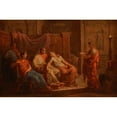 thumbnail image 3 of Vincenzo Camuccini 24x17 Black Modern Framed Museum Art Print Titled - Virgil Reading the Aeneid to the Family of Augustus, 3 of 5
