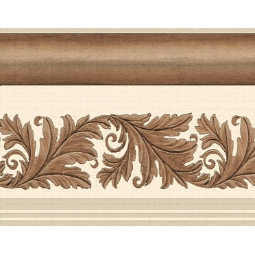 Dundee Deco Brown Tan, Peel And Stick Wallpaper 15' x 7"
