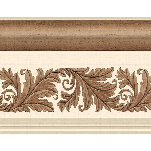 Dundee Deco Brown Tan, Peel And Stick Wallpaper 15' x 7"