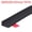 Black, variant on REGALWOVEN Collapsible Shower Barrier Stopper Water Splash Guard Blocker for Bathroom Clear 39"Lx0.8"Wx0.5"H