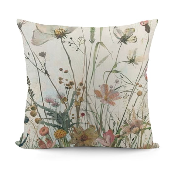 YINGXI Leaves Throw Pillow Cover,Spring Fall Decoration for Sofa Couch 12x12in