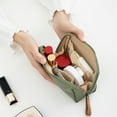 thumbnail image 3 of Portable Cosmetic Bag Polyester Zipper Pouch Large Capacity Cosmetic Organizer For Women, 3 of 5