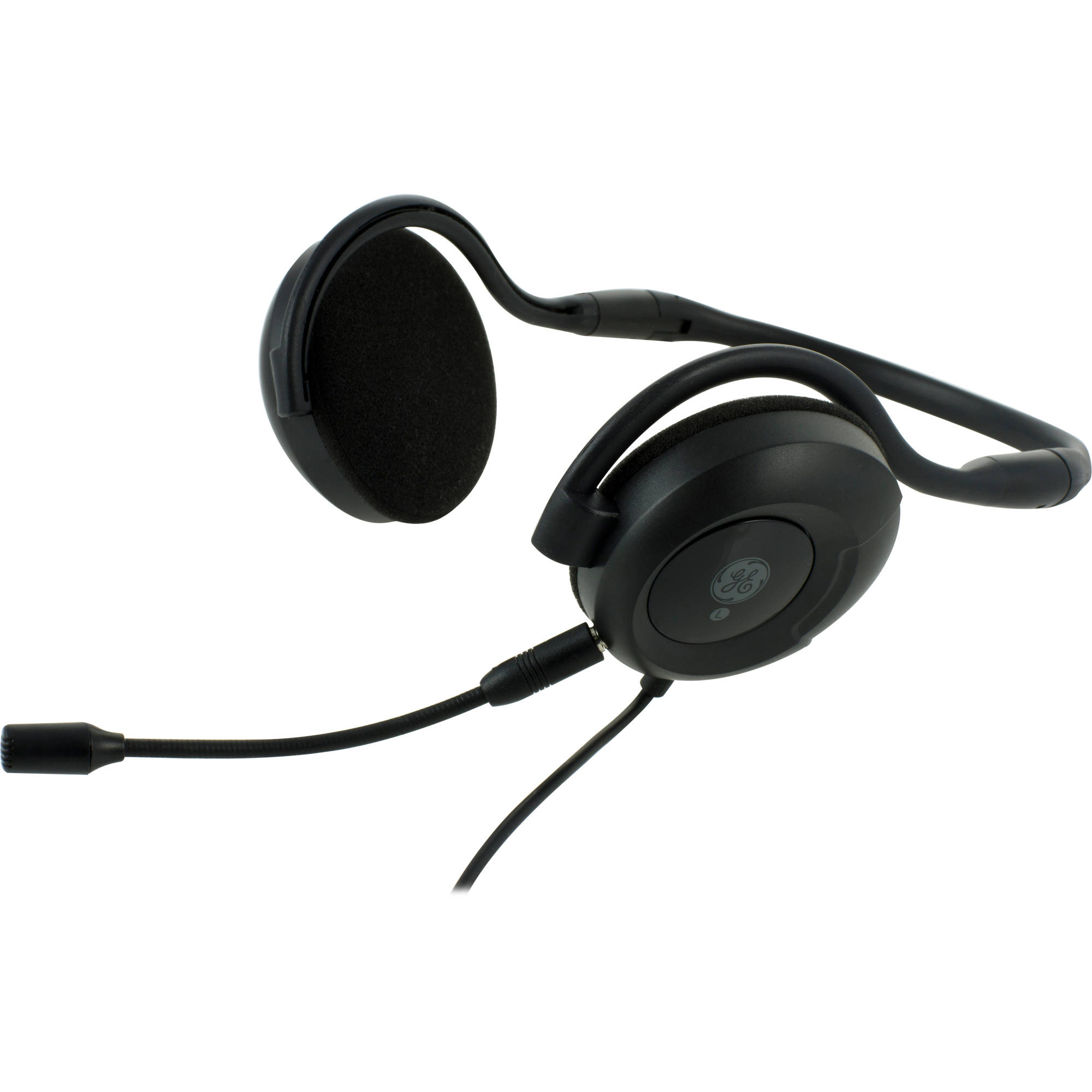 GE AllinOne Foldable headset with Detachable Microphone, 11633