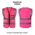 thumbnail image 2 of Chaleco Seguridad Industrial Brigadista Reflectante 3 Piezas, 2 of 7