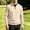 Beige, variant on VgaVtl Men's Sweatshirts Pullover Long Sleeve Fall Winter Regular Officewear Mens Tops Leisure Solid Collared Zipper
