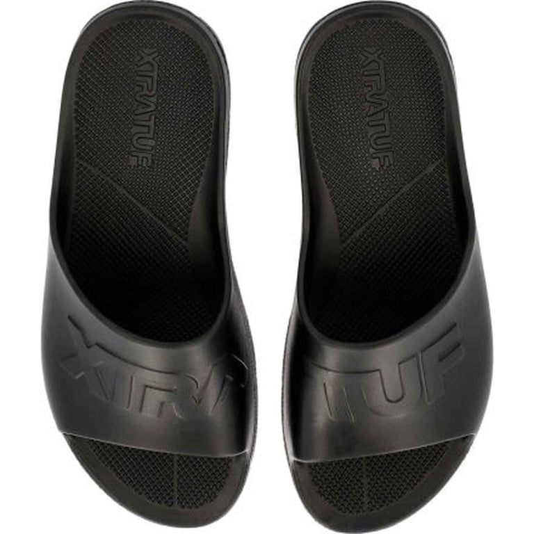 Unisex XtraTuf Apres Fish Black Slides Sandals Mens Size 9 XtraTuf….. love for slides, never dies! •Non-marking, light  main image 3